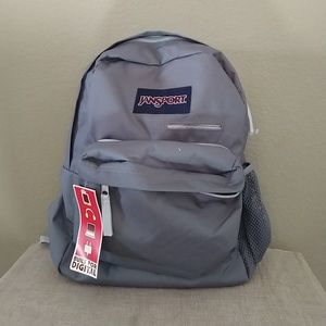 light gray jansport backpack
